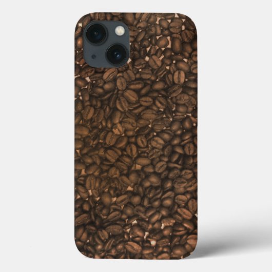 カフ実在イン好きのコーヒー豆パターン Case-Mate iPhoneケース (裏面)