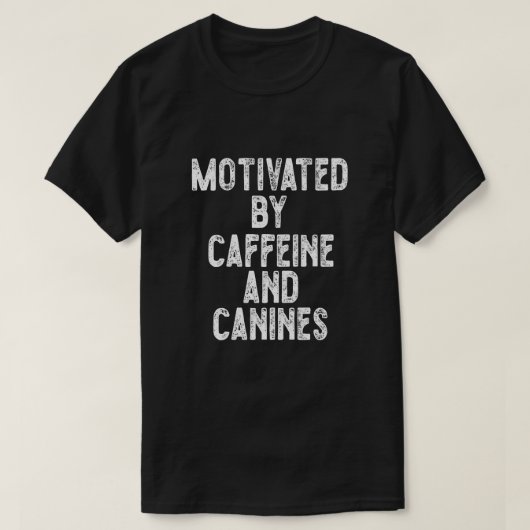 カフ意欲を起こェインと缶詰で Tシャツ (デザイン正面)