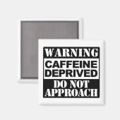 カフ警告インが除去されて接近しないおもしろい マグネット (正面/裏面)