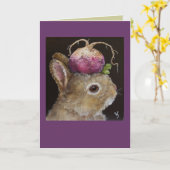 カブの帽子をかぶったパン カード (黄色い花)