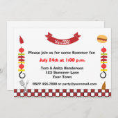 カブスとバーベキュー 招待状 (正面/裏面)