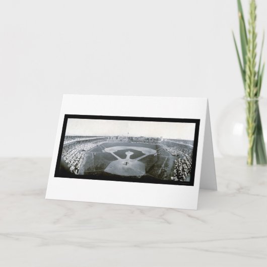 カブスジャイアンツの野球の写真1908年 カード (正面)