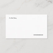 カブスベビーシッターのかわいいテディー・ベアのママの名刺 名刺 (裏面)