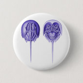 カブトガニ 缶バッジ (正面)