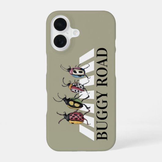 カブトムシおもしろいの電話ケース iPhone 16ケース (裏面)