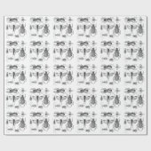 カブトムシおよび虫 ラッピングペーパー (フラット)