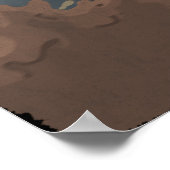 カブトムシが泥を見つける ポスター (角)