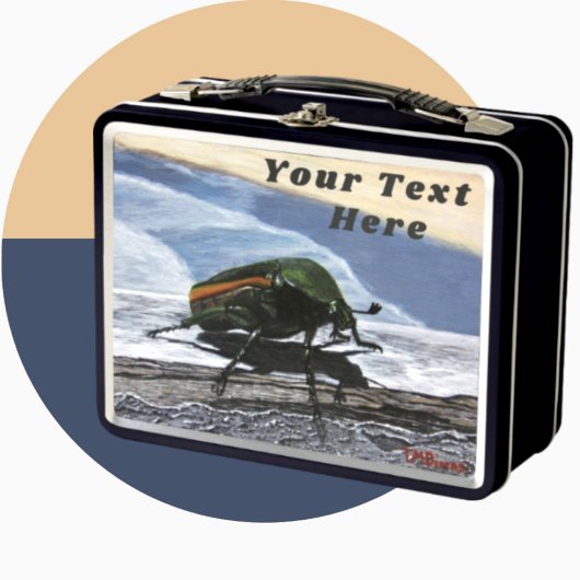 カブトムシのバグランチボックス – オプションのカスタマイズ メタルランチボックス