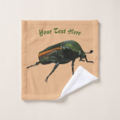カブトムシのバスタオルパーソナライズされた – 洗濯布 バスタオルセット (ウォッシュタオル)