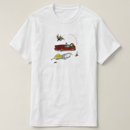 カブトムシのパーティー Tシャツ (デザイン正面)