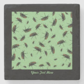 カブトムシのヒマズキのコースター ストーンコースター (正面)