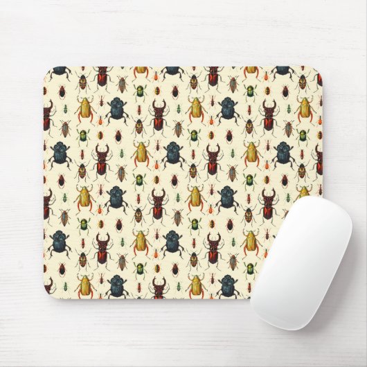 カブトムシの変化 マウスパッド (マウス)