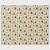 カブトムシの変化 ラッピングペーパー (フラット)