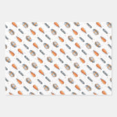 カブトムシの昆虫の柄 ラッピングペーパーシート (正面3)