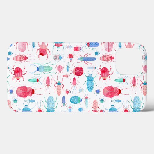 カブトムシの水色 Case-Mate iPhoneケース (裏面 (横))