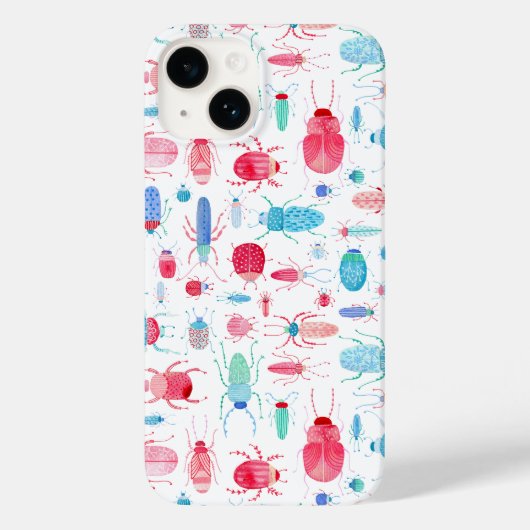 カブトムシの水色 Case-Mate iPhoneケース (裏面)