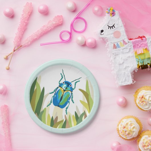 カブトムシの虫の昆虫の紙皿の屋外のパーティー ペーパープレート (パーティー)