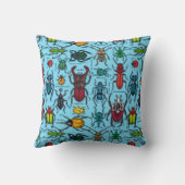 カブトムシの青 クッション (裏面)