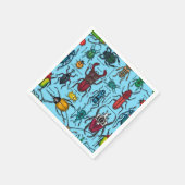 カブトムシの青 スタンダードカクテルナプキン (角)