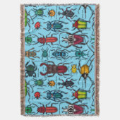 カブトムシの青 スローブランケット (正面縦)