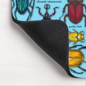 カブトムシの青 マウスパッド (コーナー)