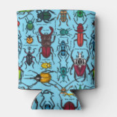 カブトムシの青 缶クーラー (裏面)