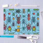 カブトムシの青 薄葉紙 (クラフト)