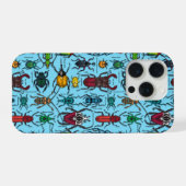 カブトムシの青 iPhoneケース (裏面横)