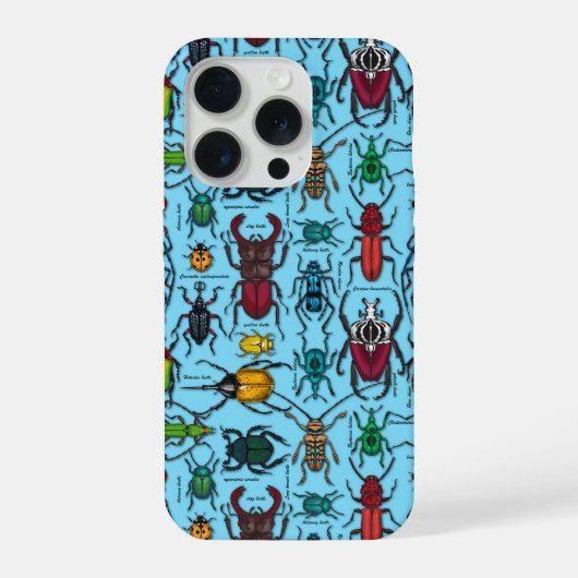 カブトムシの青 iPhoneケース (裏面)