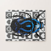 カブトムシパズルとハート ジグソーパズル (横)