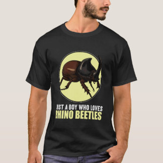 カブトムシ大好き少年 カブトムシ Tシャツ