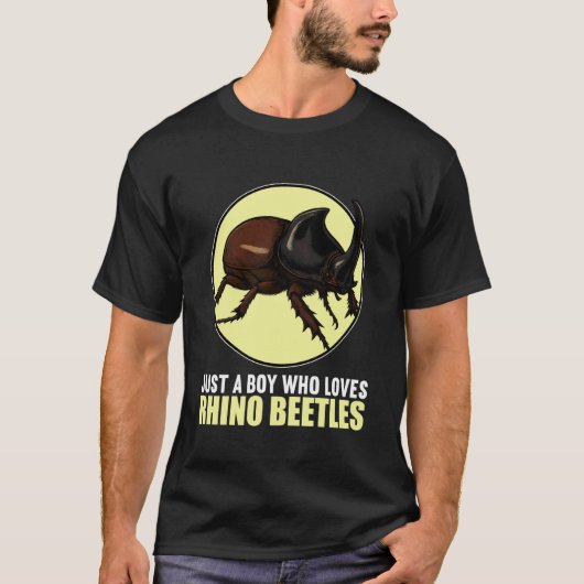 カブトムシ大好き少年 カブトムシ Tシャツ (正面)