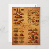 カブトムシ夫人のクリスマスの祝宴 シーズンポストカード (正面/裏面)