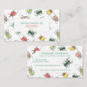 カブトムシ子供がカードを呼び出す コーリングカード (正面/裏面)