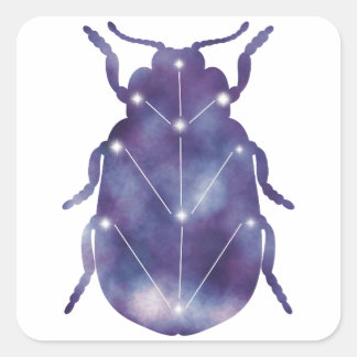 カブトムシ星座シール スクエアシール