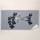 カブトムシ果汁 ビーチタオル (正面)