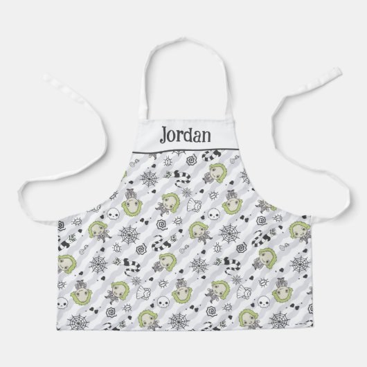 カブトムシ模様 エプロン (正面)