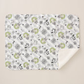 カブトムシ模様 シェルパブランケット (正面(横))