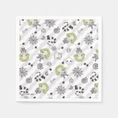 カブトムシ模様 スタンダードカクテルナプキン (正面)