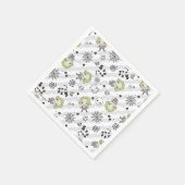 カブトムシ模様 スタンダードカクテルナプキン (角)