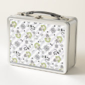 カブトムシ模様 メタルランチボックス (正面)