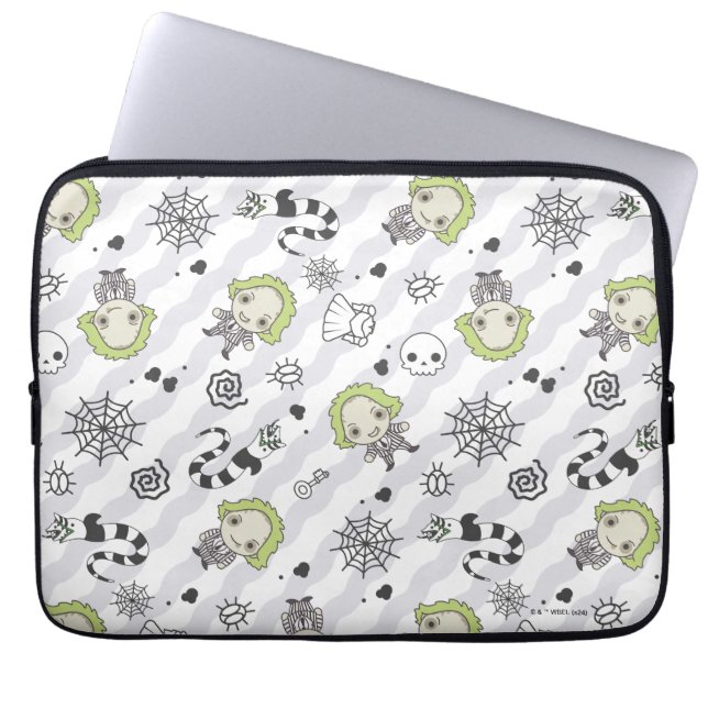 カブトムシ模様 ラップトップスリーブ (正面)