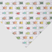 カブトムシ水彩甲虫パターン 薄葉紙 (詳細)