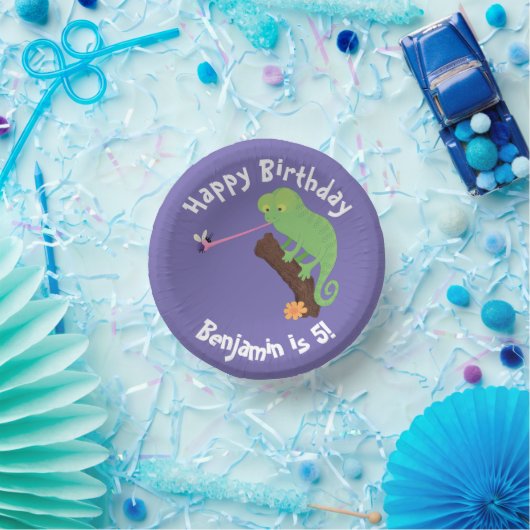 カブトムシ漫画をキャッチかわいいカメレオン ペーパーボウル (パーティー)