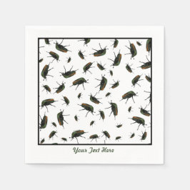 カブトムシ紙ナプキン スタンダードカクテルナプキン