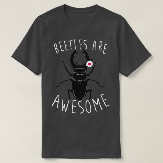 カブトムシ素晴らし Tシャツ (デザイン正面)