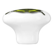 カブトムシ虫かわいいグリーンブラック セラミックノブ (側面)