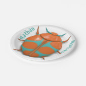 カブトムシ虫かわいい ペーパープレート (アングル)