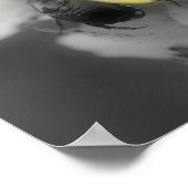 カブトムシ部分色ムレイン花 ポスター (角)