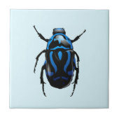 カブトムシ青セラミックタイル – 色を選択 タイル (正面)